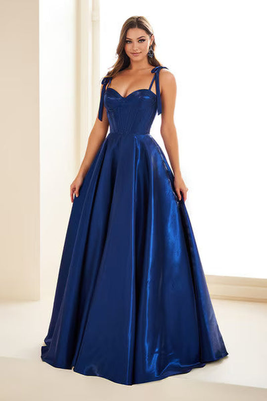 Ellie Wilde EW36210 - Tie Straps Sweetheart Prom Gown