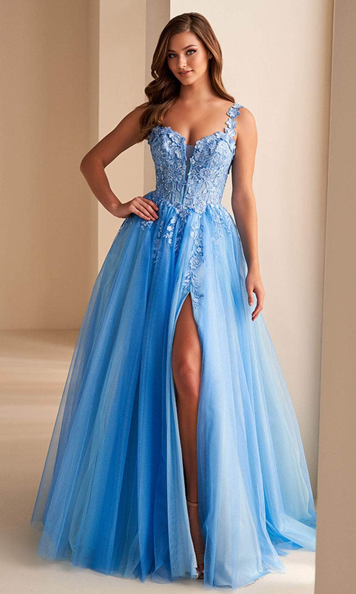 ellie wilde blue dress Ellie Wilde EW37128 Size 0, 22 TEAL Ruffle Ballgown Prom Dress Corset 22 / TEAL