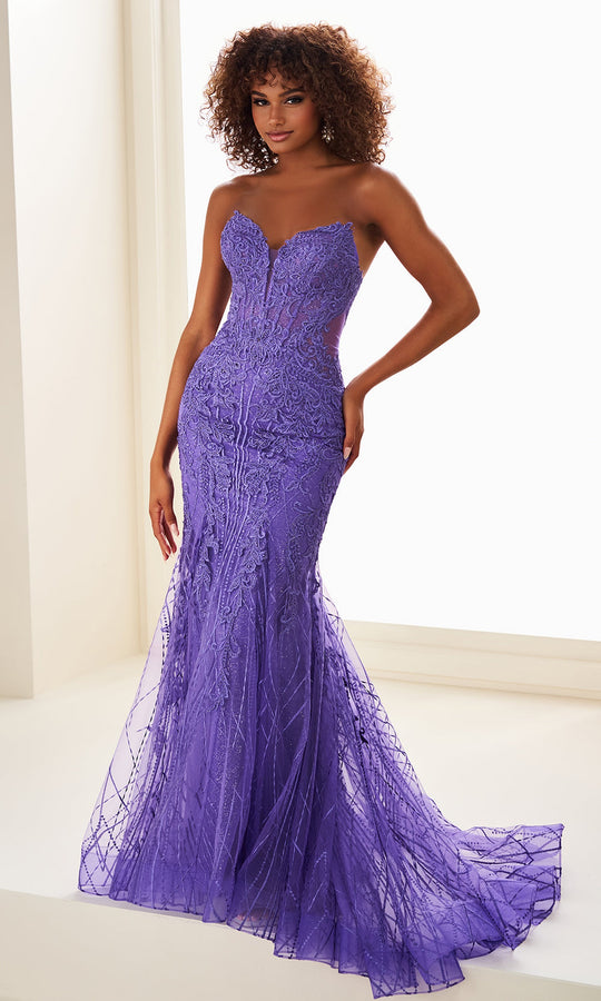 Ellie Wilde EW37114 - Embroidered Applique Mermaid Prom Gown