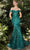 Embroidered Mermaid Prom Dress A1107 Prom Dresses 2 / Emerald