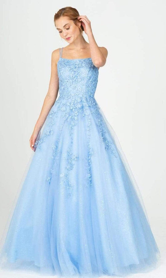 Eureka Fashion - 9757 Lace Embroidered A-Line Dress
