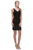 Eureka Fashion 6040 - Lace Appliqued V-Neck Cocktail Dress Homecoming Dresses XS / Burgundy