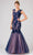 Eureka Fashion 8510 - Sleeveless Mermaid Prom Gown Prom Dresses XS / Charcoal/Blush