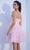 Eureka Fashion 9228 - Sleeveless Banded Waist Cocktail Dress Prom Dresses