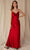 Eureka Fashion 9711 - Spaghetti Strap Sheath Evening Dress Evening Dresses XS / Burgundy