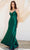 Eureka Fashion 9711 - Spaghetti Strap Sheath Evening Dress Evening Dresses XS / Hunter Green