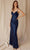 Eureka Fashion 9711 - Spaghetti Strap Sheath Evening Dress Evening Dresses XS / Navy