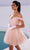 Eureka Fashion 9833 - Sweetheart Embellished A-Line Cocktail Dress Prom Dresses XS / Blush