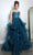Eureka Fashion 9950 - Sleeveless Sheer Corset Prom Gown Special Occasion Dress XS / Teal