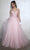 Eureka Fashion 9960 - V-Neck Embroidered Ballgown Ball Gowns XS / Pink
