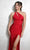 Eureka Fashion 9976 - Asymmetric Strappy Back Prom Gown Special Occasion Dress XS / Red
