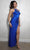 Eureka Fashion 9976 - Asymmetric Strappy Back Prom Gown Special Occasion Dress XS / Royal