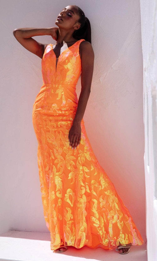 Eureka Fashion EK101 - Sleeveless Sequin Prom Gown