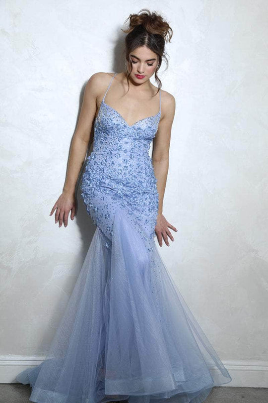 Eureka Fashion EK110 - Beaded Mermaid Long Gown