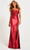 Faviana 11006 - Beaded Corset Prom Gown Prom Dresses 00 / Wine
