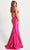 Faviana 11007 - Sleek Satin Prom Gown Prom Dresses 00 / Raspberry