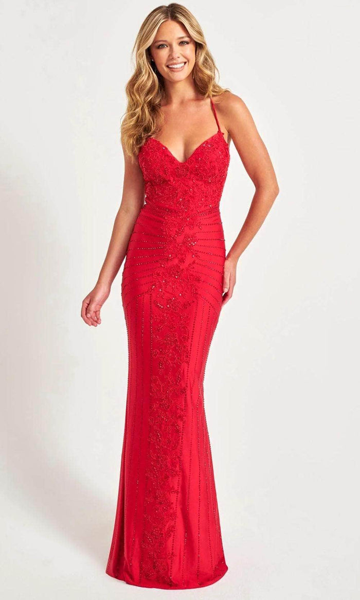 Faviana 11021 - Beaded Sheath Prom Gown Special Occasion Dress