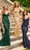 Faviana 11023 - Beaded Prom Gown Prom Dresses 00 / Forest Green