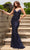 Faviana 11023 - Beaded Prom Gown Prom Dresses 00 / Navy