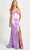 Faviana 11025 - V-Neck Satin Prom Gown Prom Dresses