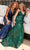 Faviana 11032 - Plunging Floral Beaded Prom Gown Special Occasion Dress