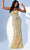 Faviana 11033 - Scoop Floral Sequin Prom Gown Special Occasion Dress