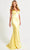 Faviana 11052 -V-Neck Sleeveless Prom Gown Prom Dresses 0 / Black