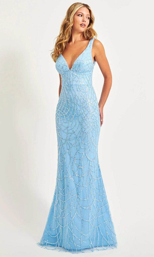 Faviana 11086 - Beaded Tulle Prom Gown
