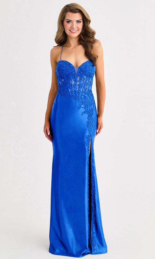 Faviana 11404 - Sweetheart Corset Beaded Applique Gown