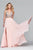 Faviana S10244 - Crystal-Crusted Sleeveless Two-Piece Prom Gown Prom Dresses 4 / Cloud Blue