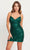 Faviana S10906 - Thin Strap Sequined Short Dress