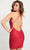 Faviana S10909 - Beaded Plunging Neck Cocktail Dress Special Occasion Dress