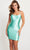 Faviana S10912 - Scoop Thin Straps Short Dress Cocktail Dresses