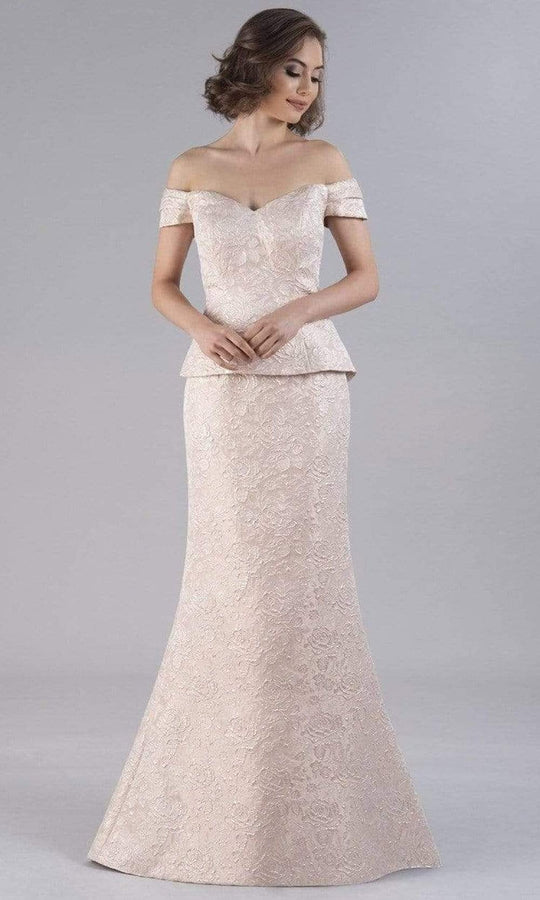 Feriani Couture - 20509 Off Shoulder Lace Mermaid Gown
