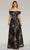 Feriani Couture 18258 - Printed Straight Across Evening Gown Evening Dresses