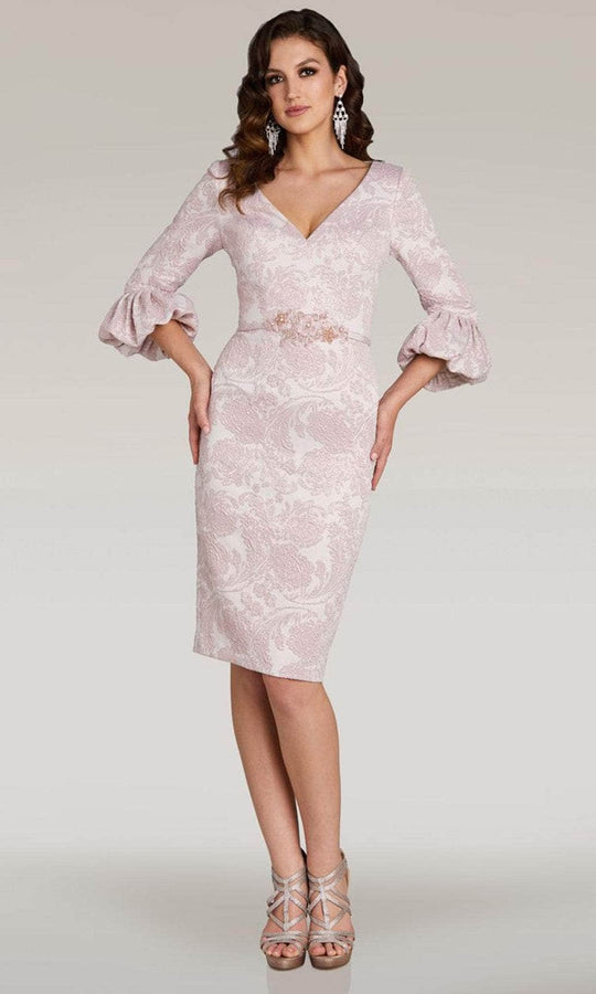 Feriani Couture 18332 - Flounce Sleeve Embroidered Formal Dress