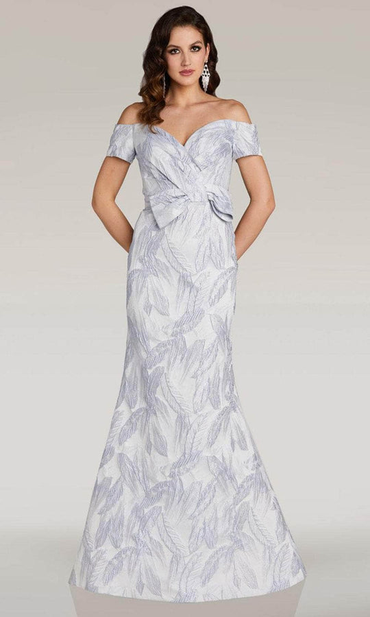 Feriani Couture 18357 - Sweetheart Leaf Printed Evening Gown