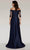 Feriani Couture 18390 - Illusion Sleeve Overskirt Formal Gown Evening Dresses