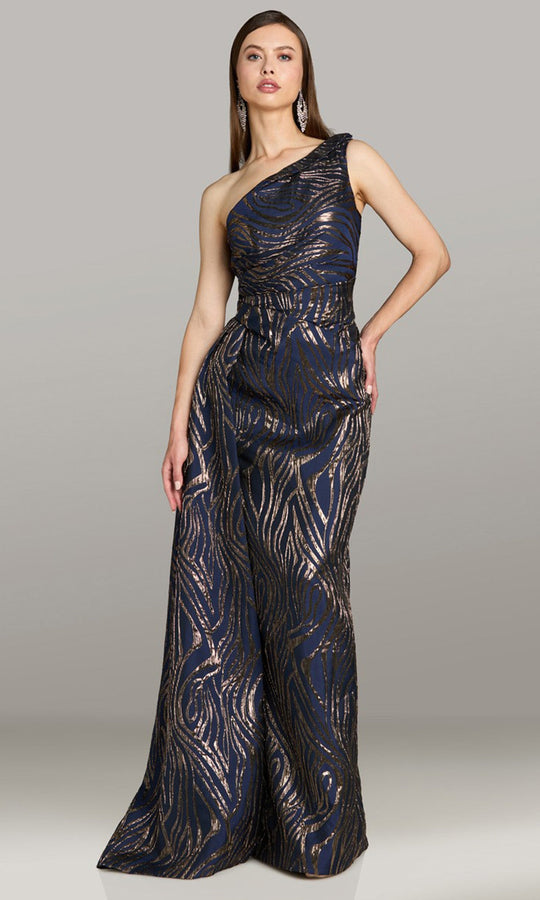 Feriani Couture 18591 - One Shoulder Textured Column Gown