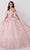 Fiesta Gowns 56465 - Strapless Corseted Quinceanera Gown Quinceanera Dresses 0 / Blush