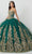 Fiesta Gowns 56468 - Strapless Highly Embellished Gown Ball Gowns 0 / Hunter/Gold