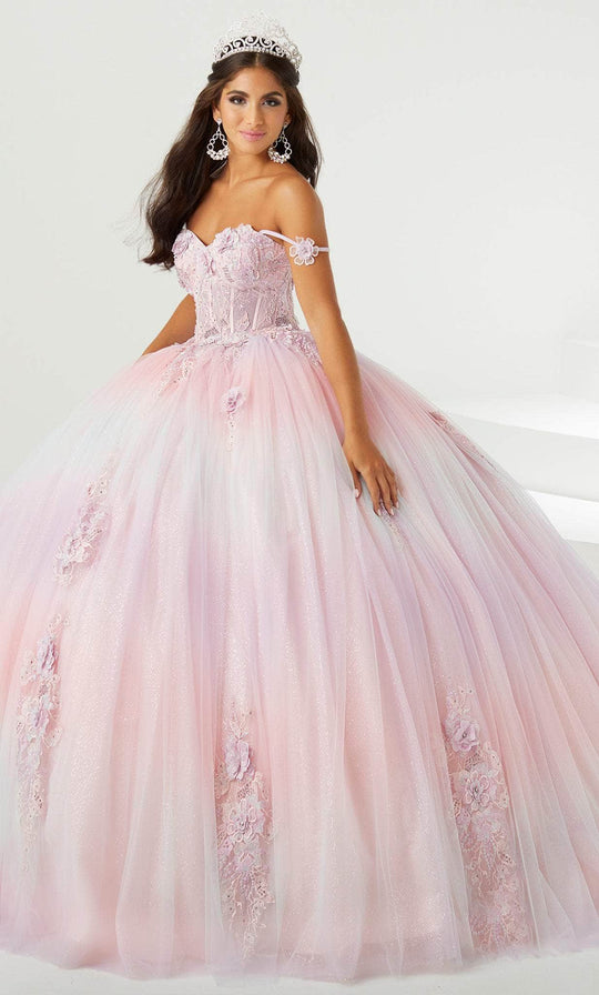 Fiesta Gowns 56469 - Thin Strapped Glittery Ball Gown