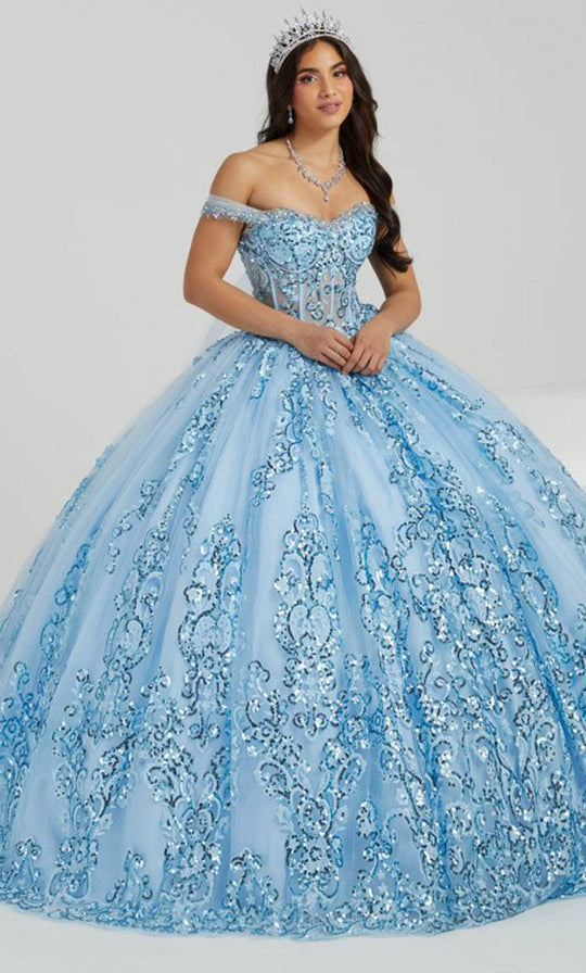 Fiesta Gowns 56476 - Sequined Quinceanera Ballgown