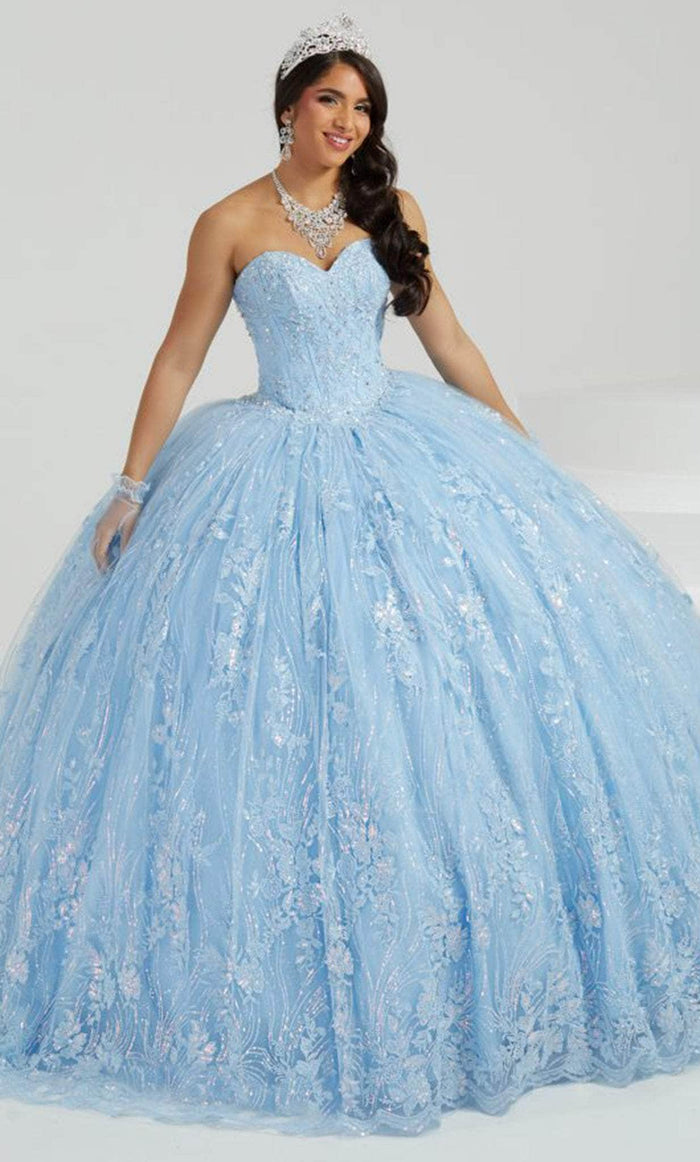 Fiesta Gowns 56477 - Strapless Sweetheart Ballgown Ball Gowns 0 / Sky