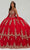 Fiesta Gowns 56478 - Strapless Sweetheart Quinceanera Gown Ball Gowns 0 / Red