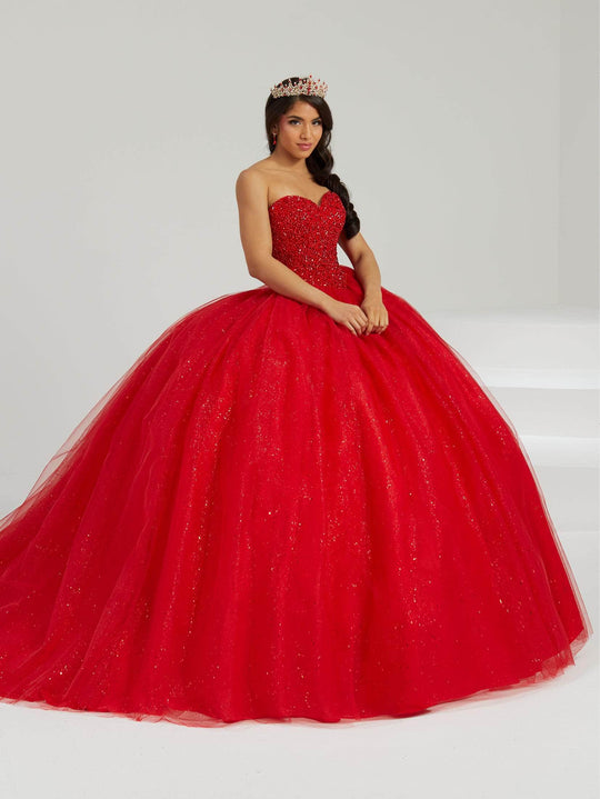 Fiesta Gowns 56480 - Cape-Infused Sweetheart Glittered Gown