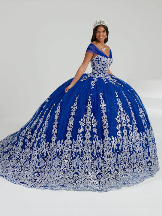 Fiesta Gowns 56481 - 3-Way Tulle-Strapped Ballgown