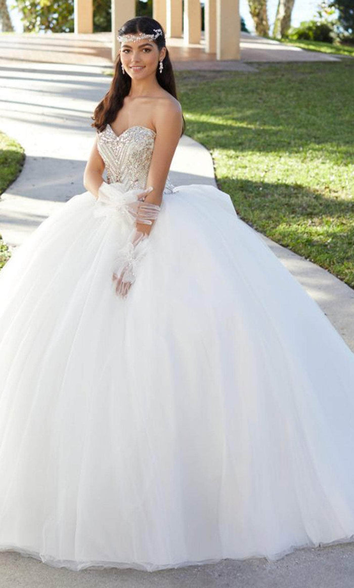 Fiesta Gowns 56485 - Strapless Sweetheart Ballgown Ball Gowns 0 / Ivory