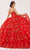 Fiesta Gowns 56494 - Floral Lace Applique Strapless Ballgown Ball Gowns
