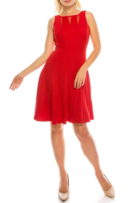 Gabby Skye - 57445MG Sheer Multi-Cutout A-Line Dress